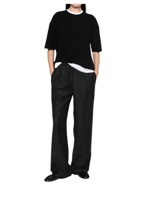 T-shirt girocollo Soft Goat | 2450100001BLACK
